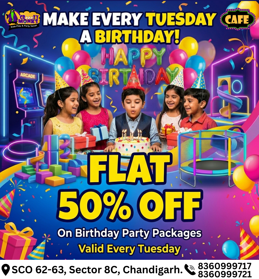50% DISCOUNT ON BIRTHDAY PACKAGES
