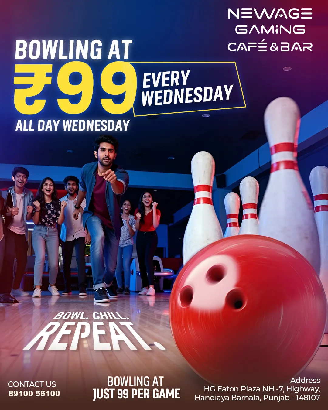 Bowling at only ₹99